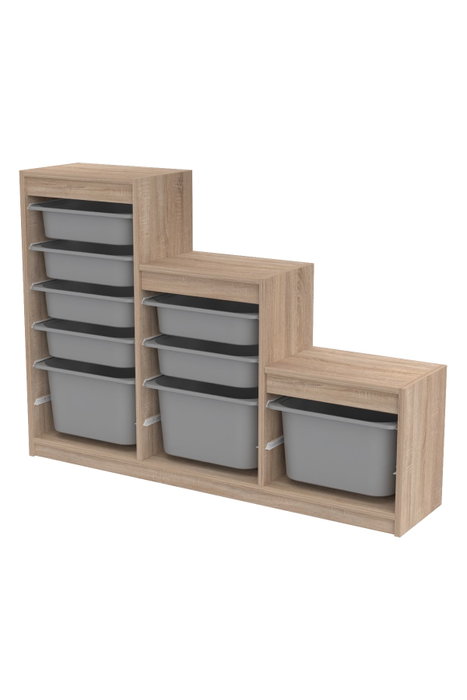Hanah Home Armario Multiusos Gris Sonomo